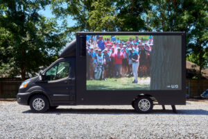 Spark 712 LED video truck mobile billboard with 16:9 screens